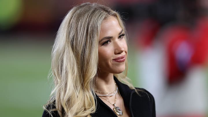 Gracie Hunt before the Los Angeles Chargers and Kansas City Chiefs game on December 8, 2024 at GEHA Field at Arrowhead Stadium in Kansas City, MO.