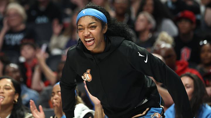 May 29, 2026; Portland, Oregon, USA; Atlanta Dream forward Angel Reese (5) reacts after a teammate scores during the second half against the Portland Fire at Moda Center. Mandatory Credit: Jaime Valdez-Imagn Images May 29, 2026; Portland, Oregon, USA; Atlanta Dream forward Angel Reese (5) reacts after a teammate scores during the second half against the Portland Fire at Moda Center. Mandatory Credit: Jaime Valdez-Imagn Images