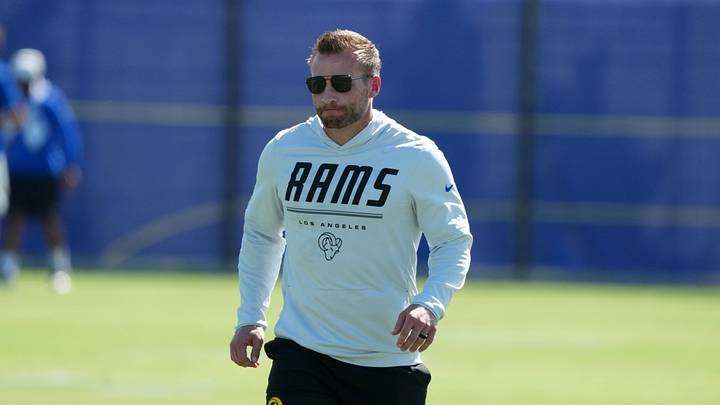 Aug 20, 2026; Woodland Hills, CA, USA; Los Angeles Rams head coach Sean McVay during a joint practice against the New Orleans Saints at Rams Practice Facility. Mandatory Credit: Kirby Lee-Imagn Images Aug 20, 2026; Woodland Hills, CA, USA; Los Angeles Rams head coach Sean McVay during a joint practice against the New Orleans Saints at Rams Practice Facility. Mandatory Credit: Kirby Lee-Imagn Images