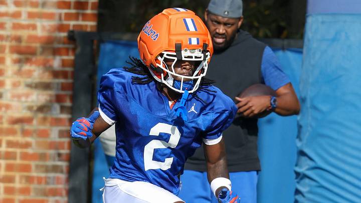 Eric Singleton Jr. exited Florida's win over FAU with an ankle injury. Eric Singleton Jr. exited Florida's win over FAU with an ankle injury.