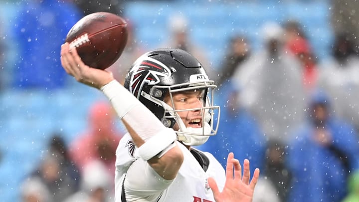 Atlanta Falcons quarterback Desmond Ridder Atlanta Falcons quarterback Desmond Ridder