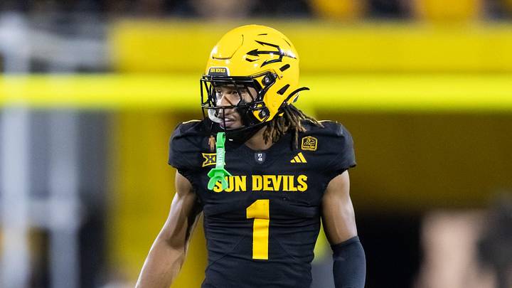 Oct 25, 2025; Tempe, Arizona, USA; Arizona State Sun Devils defensive back Keith Abney II (1) against the Houston Cougars at Mountain America Stadium. Mandatory Credit: Mark J. Rebilas-Imagn Images Oct 25, 2025; Tempe, Arizona, USA; Arizona State Sun Devils defensive back Keith Abney II (1) against the Houston Cougars at Mountain America Stadium. Mandatory Credit: Mark J. Rebilas-Imagn Images
