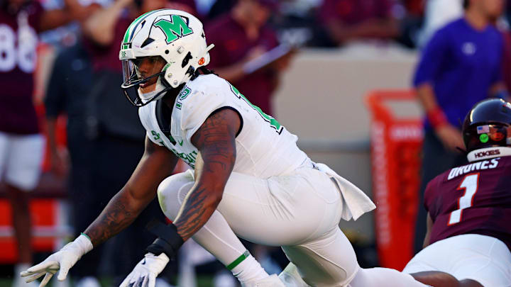 Marshall Thundering Herd pass rusher Mike Green led the FBS with 17 sacks in 2024.