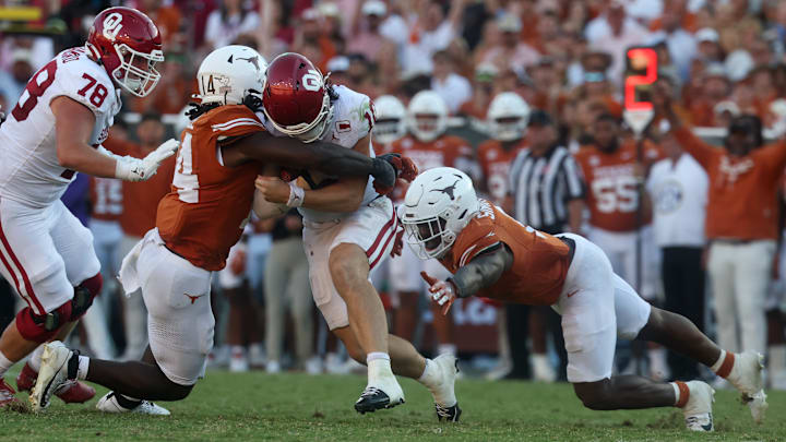 COLLEGE FOOTBALL: OCT 11 Allstate Red River Rivalry Oklahoma vs Texas COLLEGE FOOTBALL: OCT 11 Allstate Red River Rivalry Oklahoma vs Texas