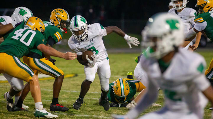 Crest football hosted Weddington in a non-conference matchup on Sept. 12, 2025 in Boiling Springs. Weddington won, 31-10.