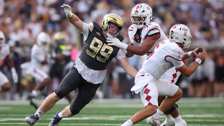 Georgia Tech Yellow Jackets defensive lineman Jordan van den Berg.