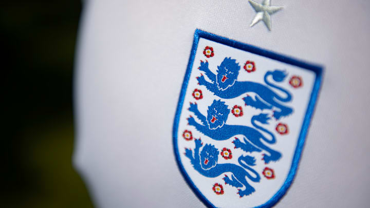 The England International Badge on their Home Shirt