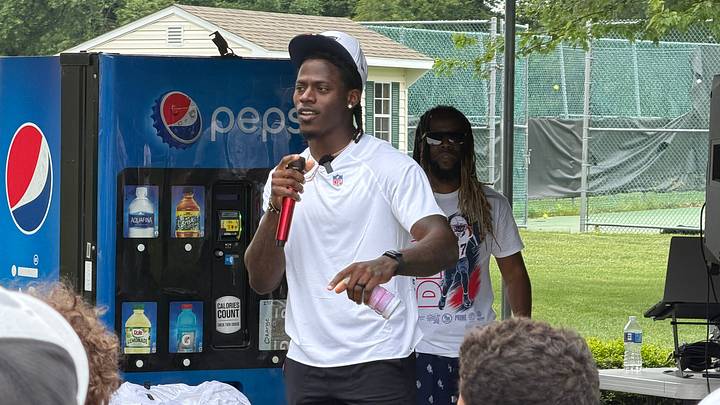 New England Patriots cornerback Marcellas Dial speaks ahead of his first-annual "Dialed In" camp in Warwick, Rhode Island. New England Patriots cornerback Marcellas Dial speaks ahead of his first-annual "Dialed In" camp in Warwick, Rhode Island.