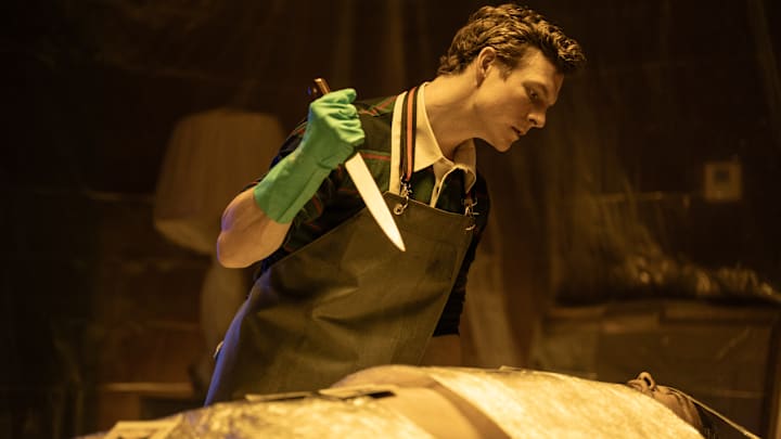 L-R: Patrick Gibson as Dexter Morgan and Jeff Daniel Phillips as Levi Reed in Dexter: Original Sin episode 6, season 1