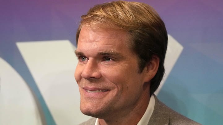 Feb 7, 2023; Phoenix, AZ, USA; Greg Olsen at Fox Sports media day at the Phoenix Convention Center. Mandatory Credit: Kirby Lee-Imagn Images Feb 7, 2023; Phoenix, AZ, USA; Greg Olsen at Fox Sports media day at the Phoenix Convention Center. Mandatory Credit: Kirby Lee-Imagn Images