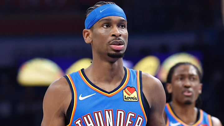 Mar 20, 2024; Oklahoma City, Oklahoma, USA; Oklahoma City Thunder guard Shai Gilgeous-Alexander (2)