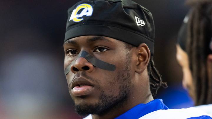 Los Angeles Rams wide receiver Konata Mumpfield. Los Angeles Rams wide receiver Konata Mumpfield.
