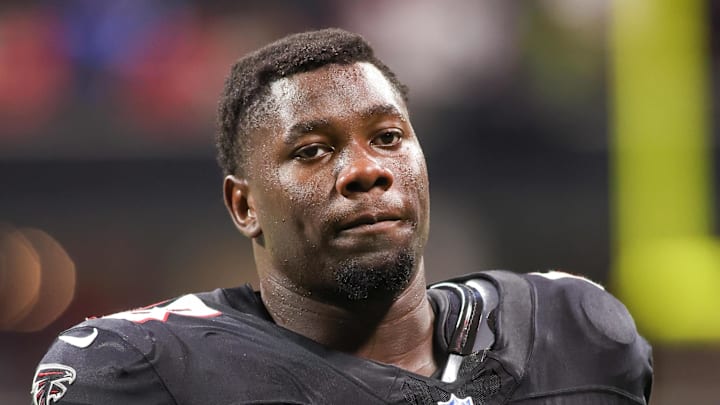 Atlanta Falcons second-round draft pick Ruke Orhorhoro played just 63 snaps on defense in eight weeks before getting hurt.