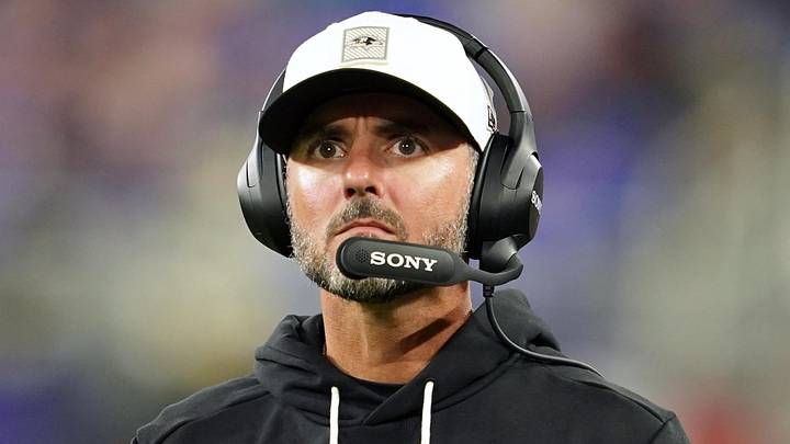 Aug 15, 2026; Baltimore, Maryland, USA; Baltimore Ravens head coach Jesse Minter watches a fourth quarter replay against the Philadelphia Eagles at M&T Bank Stadium. Mandatory Credit: Mitch Stringer-Imagn Images Aug 15, 2026; Baltimore, Maryland, USA; Baltimore Ravens head coach Jesse Minter watches a fourth quarter replay against the Philadelphia Eagles at M&T Bank Stadium. Mandatory Credit: Mitch Stringer-Imagn Images