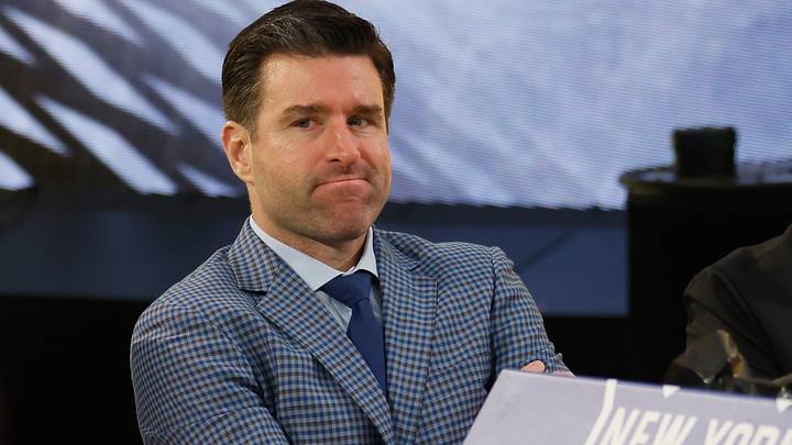 Chris Drury of the New York Rangers attends the NHL Draft at Sphere on June 29, 2024 in Las Vegas, Nevada. (Photo by Bruce Bennett/Getty Images)