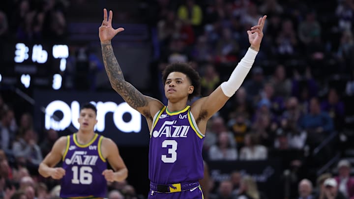 Utah Jazz guard Keyonte George.