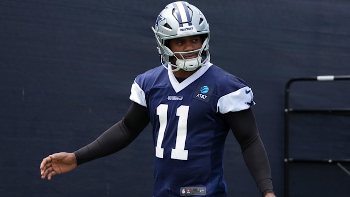 Dallas Cowboys defensive end Micah Parsons during training camp at the River Ridge Fields.