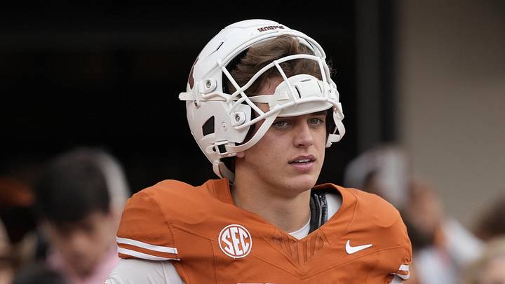 Nov 1, 2025; Austin, Texas, USA; Texas Longhorns quarterback Arch Manning 