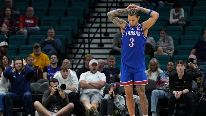 Kansas basketball player Tre White