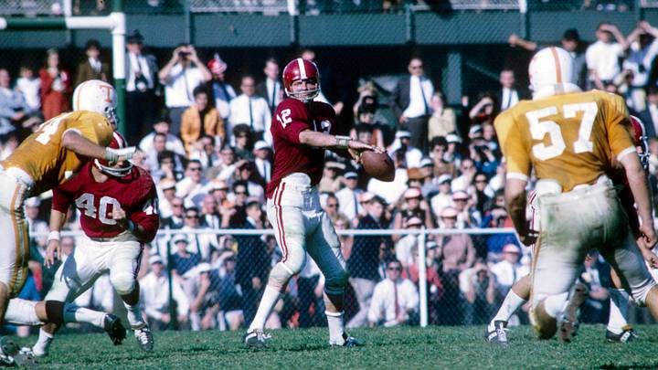 Alabama and Tennessee wore their home crimson and orange uniforms, respectively, for the Third Saturday in October decades ago. The tradition will return for the 2026 and ’27 games. Alabama and Tennessee wore their home crimson and orange uniforms, respectively, for the Third Saturday in October decades ago. The tradition will return for the 2026 and ’27 games.