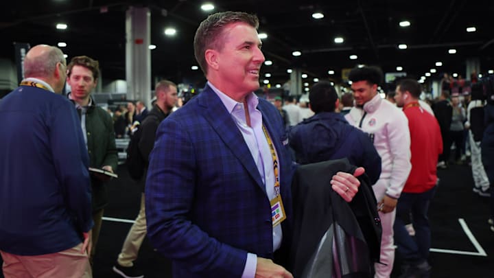 Rece Davis during 2025 CFP National Championship Media Day at Georgia World Congress Center, Building A.