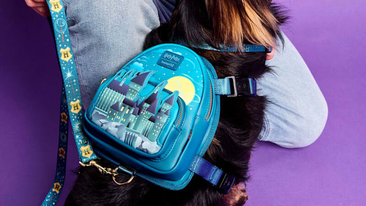 Loungefly x Harry Potter Hogwarts Castle Glow Mini Backpack Dog Harness