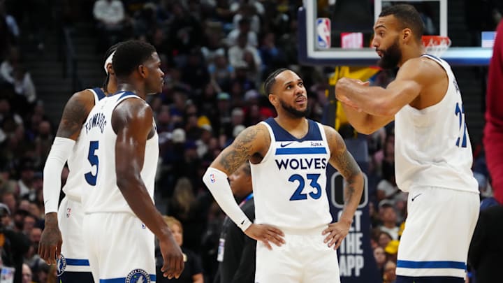 Anthony Edwards, Monte Morris, Rudy Gobert, Minnesota Timberwolves