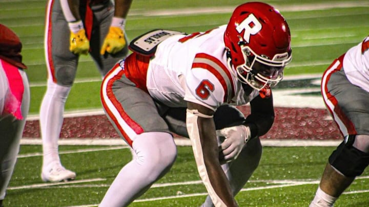 2027 five-star tight end and basketball Ahmad Hudson during a high school football game with Ruston High School 2027 five-star tight end and basketball Ahmad Hudson during a high school football game with Ruston High School
