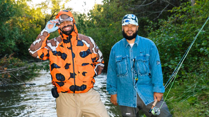 Drake's limited edition "NOCTA" fly wear collection.  A collaboration that involves Nike and Abel reels. 