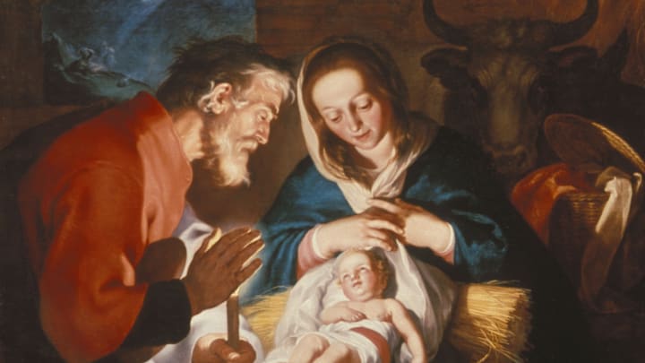 Birth of Jesus Christ painting by Abraham Bloemaert (1566-1651)