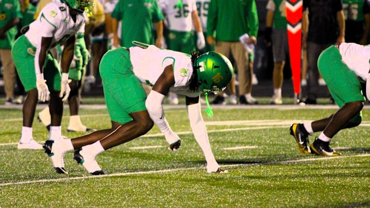 Dre Quinn lining up for the play. (October 3, 2025