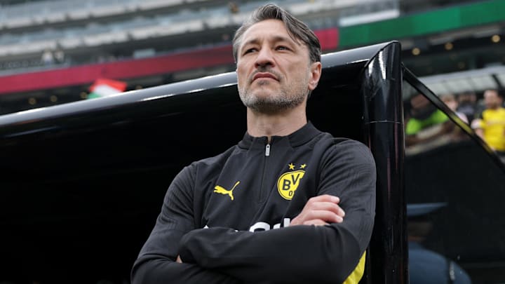 [Subscription Customers Only] Jun 17, 2025; East Rutherford, New Jersey, USA; Borussia Dortmund coach Niko Kovac before the match during a group stage match of the 2025 FIFA Club World Cup at MetLife Stadium. Mandatory Credit: Jeenah Moon-Reuters via Imagn Images