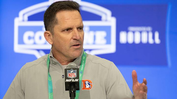 Denver Broncos general manager George Paton Denver Broncos general manager George Paton