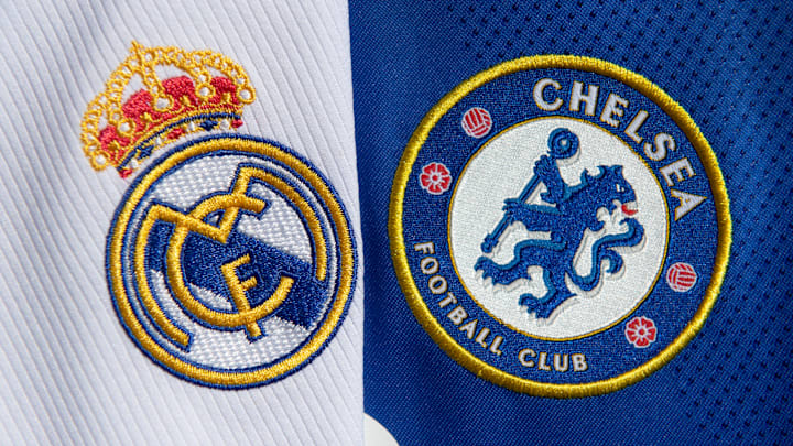 The Club Badges of Real Madrid and Chelsea FC