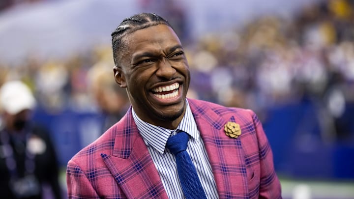 Robert Griffin III will return to the television booth to call college football games this fall. Robert Griffin III will return to the television booth to call college football games this fall.