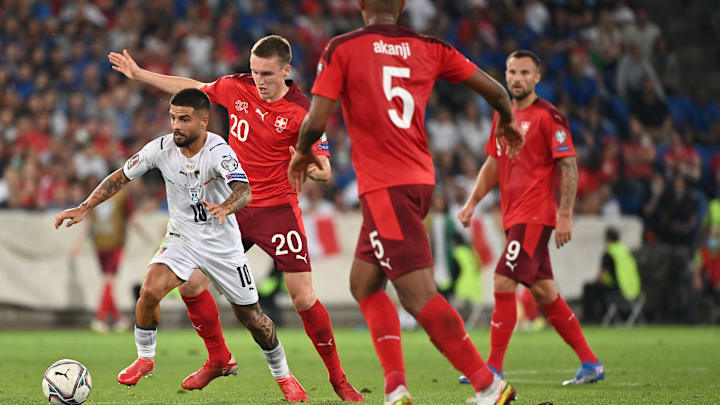 Insigne in azione contro la Svizzera