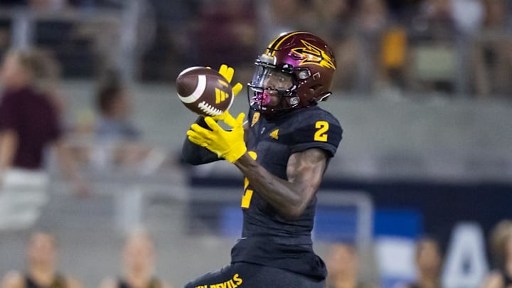 Arizona State Sun Devils wide receiver Elijhah Badger Arizona State Sun Devils wide receiver Elijhah Badger