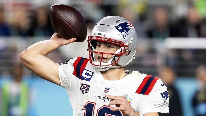 New England Patriots quarterback Drake Maye ranked second in fantasy points at his position in 2025. New England Patriots quarterback Drake Maye ranked second in fantasy points at his position in 2025.