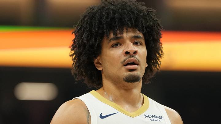 Apr 3, 2026; Sacramento, California, USA; New Orleans Pelicans guard Micah Peavy (14) during the first quarter against the Sacramento Kings at Golden 1 Center. Mandatory Credit: Darren Yamashita-Imagn Images