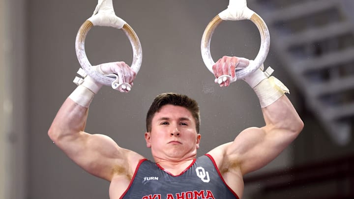 Oklahoma gymnast Matthew Burgoyne