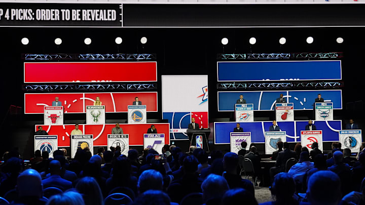 May 10, 2026; Chicago, IL, USA; A general view during the 2026 NBA Draft Lottery at Navy Pier. Mandatory Credit: David Banks-Imagn Images