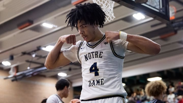 Notre Dame High School (CA) forward Tyran Stokes (4)