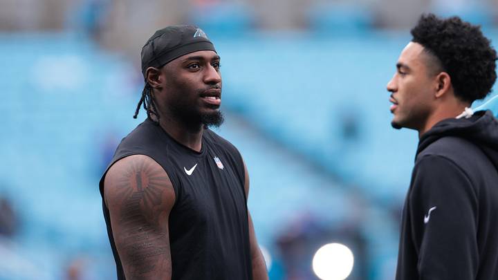Carolina Panthers wide receiver Xavier Legette (17) looks on before the game Carolina Panthers wide receiver Xavier Legette (17) looks on before the game
