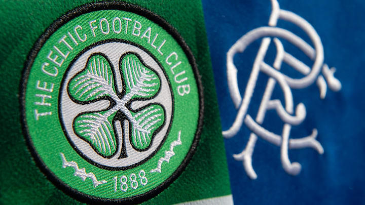 The Glasgow Celtic FC and the Glasgow Rangers FC Club Badges