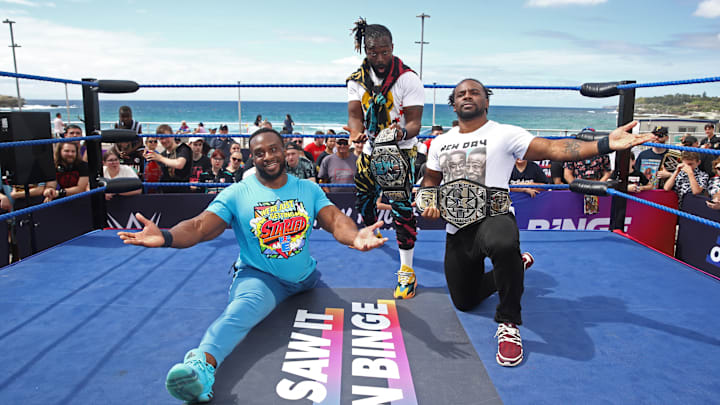 WWE Wrestlers Kofi Kingston, Xavier Woods & Big E  Sydney Appearance