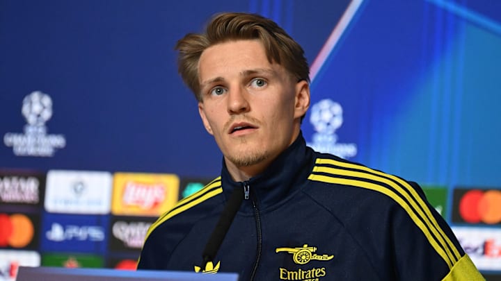 Arsenal FC Training Session And Press Conference - UEFA Champions League 2025/26 Semi Final First