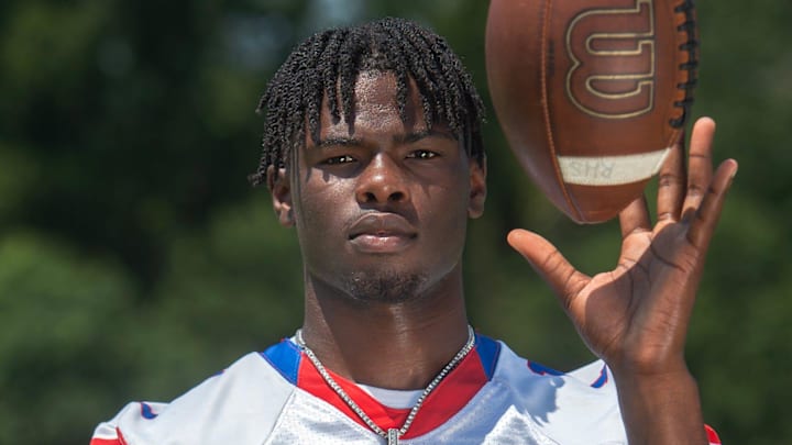 Noxubee County quarterback KaMario Taylor, photographed in Ridgeland, Miss., Aug. 10, 2024, is a member of the 2024 Clarion Ledger Dandy Dozen.