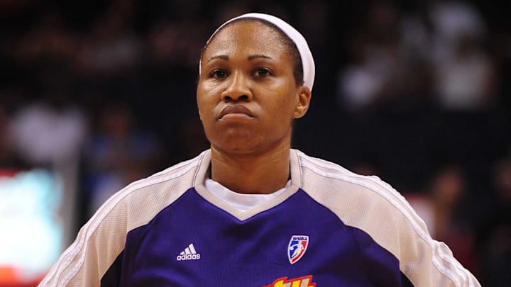 Aug 26, 2010; Phoenix, AZ, USA; Phoenix Mercury guard Temeka Johnson (2) prior to game one of the western conference semi-finals against the San Antonio Silver Stars in the 2010 WNBA Playoffs at US Airways Center. The Mercury defeated the Silver Stars 106-93. Mandatory Credit: Jennifer Stewart-Imagn Images Aug 26, 2010; Phoenix, AZ, USA; Phoenix Mercury guard Temeka Johnson (2) prior to game one of the western conference semi-finals against the San Antonio Silver Stars in the 2010 WNBA Playoffs at US Airways Center. The Mercury defeated the Silver Stars 106-93. Mandatory Credit: Jennifer Stewart-Imagn Images