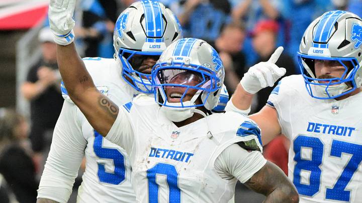 Detroit Lions running back Jahmyr Gibbs (0). Detroit Lions running back Jahmyr Gibbs (0).