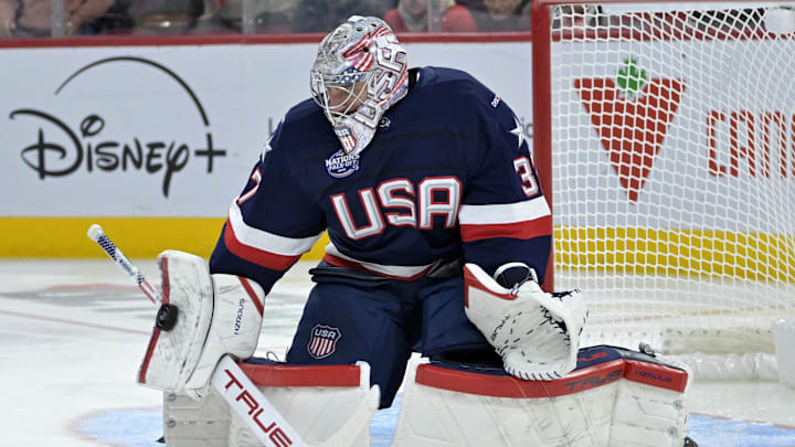 Connor Hellebuyck is poised to have another big game against Canada in the 4 Nations Championship.